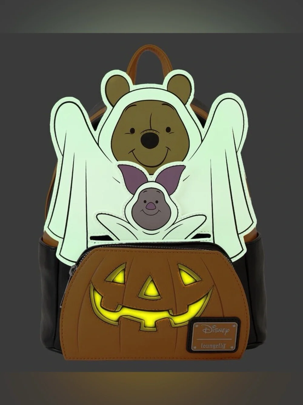 LOUNGEFLY Limited Edition Exclusive Winnie the Pooh & Piglet Halloween backpacK